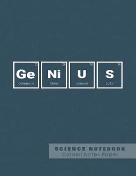 Paperback Genius - Science Notebook - Cornell Notes Paper: Funny Periodic Table Joke - Chemestry - Cornell Method Notebook Book
