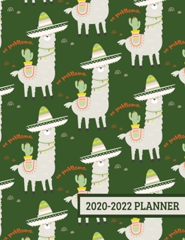 Paperback 2020-2022 Planner: 3 Year Planner - 36 Month Calendar Planner Diary for Next Three Years With Notes - Funny Llama Sombrero (8.5"x11") Book
