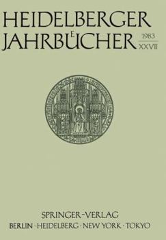 Paperback Heidelberger Jahrbücher [German] Book