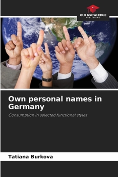 Paperback Own personal names in Germany Book