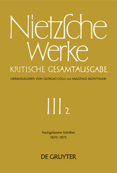 Hardcover Nachgelassene Schriften 1870 - 1873 [German] Book