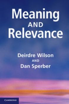 Paperback Meaning and Relevance Book