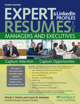 Paperback Expert Resumes and Linkedin Profiles for Managers & Executives Book