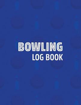 Paperback Bowling Log Book: Score Tracker Sheets for Up to 16 Players Per Page - Blue Book