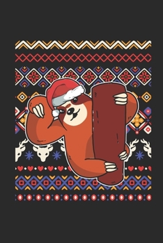 Paperback Ugly Christmas - Sloth: Dotted Bullet Grid Notebook - Journal for Ugly Christmas Gift And New Year Gift Idea Book