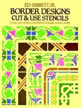 Paperback Border Designs Cut & Use Stencils Book
