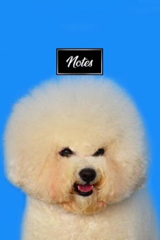 Poodle Dog Pup Puppy Doggie Notebook Bullet Journal Diary Composition Book Notepad - Bushy Head: Cute Animal Pet Owner Composition Book with 100 Dotted Dot Grid Paper Pages in 6” x 9” Inch