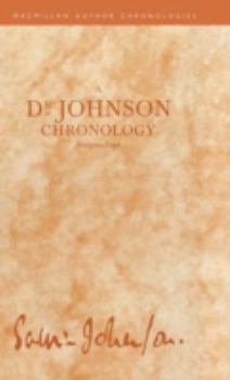 Hardcover A Dr Johnson Chronology Book