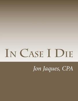 Paperback In Case I Die Book