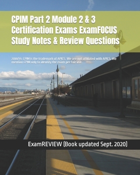 Paperback CPIM Part 2 Module 2 & 3 Certification Exams ExamFOCUS Study Notes & Review Questions 2018/19 Book