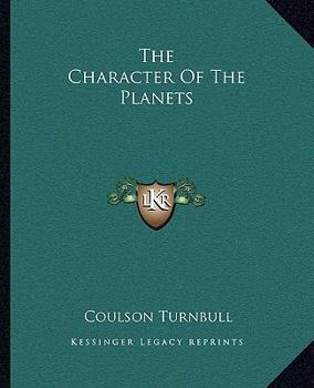 Paperback The Character Of The Planets Book