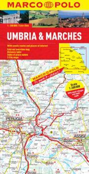 Map Umbria and the Marches Marco Polo Map Book