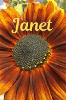 Janet: Sunflower Personalized Journal to write in, Positive Thoughts for Women Teens Girls gifts holidays
