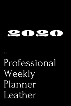 2020 Professional Weekly Planner Leather