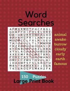 Paperback Word Search 150 Puzzles Large Print Book: Word Searches for Adults [Large Print] Book