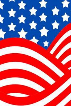 Paperback Red White Blue USA Flag Design Journal: (Notebook, Diary, Blank Book) Book