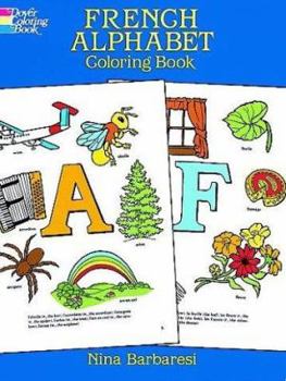 Paperback French Alphabet Coloring Book