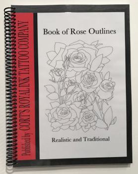 Paperback Book of Rose Outlines: Book of rose outlines coloring book