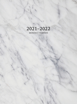 Hardcover 2021-2022 Monthly Planner: Large Two Year Planner with Marble Cover (Volume 2 Hardcover) Book