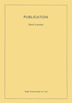 Paperback David Lamelas: Publication Book