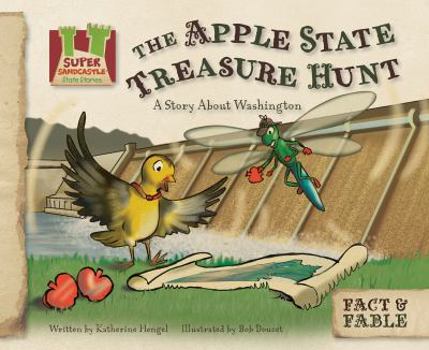 Library Binding Apple State Treasure Hunt: A Story about Washington: A Story about Washington Book