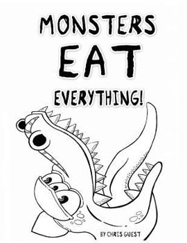 Paperback Monsters Eat Everything! Adult Colouring Book