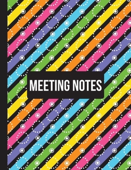 Meeting Notes: Detailed meeting notes journal for recording meeting minutes with detailed sections to keep track of attendees and action items. Cover(12)