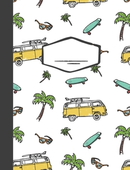 Paperback Composition Book - Surf's Up Notebook - College Ruled - 110 Pages Book