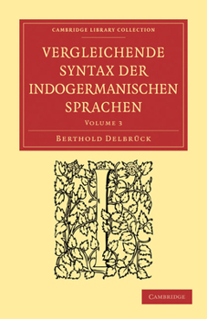 Paperback Vergleichende Syntax Der Indogermanischen Sprachen Book