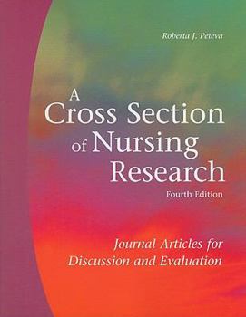 Paperback A Cross Section of Nursing Research: Journal Articles for Discussion and Evaluation Book