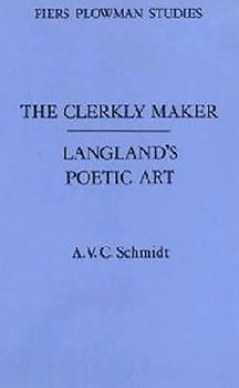 Hardcover The Clerkly Maker: Langland's Poetic Art Book