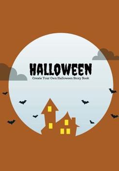 Paperback Halloween: Create Your Own Halloween Story Book, 100 Pages, Zombie Brown Book