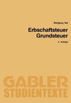 Paperback Erbschaftsteuer Grundsteuer [German] Book