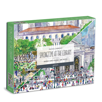 Misc. Michael Storrings Springtime at the Library 500 Piece Double-Sided Puzzle Book