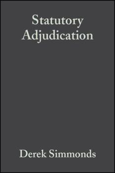 Hardcover Statutory Adjudication: A Practical Guide Book