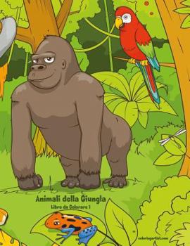 Paperback Animali della Giungla Libro da Colorare 1 [Italian] Book
