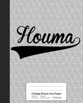 Paperback College Ruled Line Paper: HOUMA Notebook Book