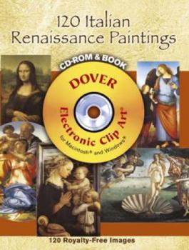 Paperback 120 Italian Renaissance Paintings [With CDROM] Book