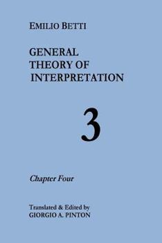 Paperback General Theory of Interpretation: Chapter Four Book