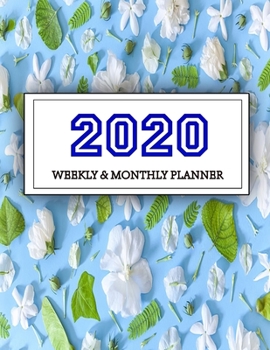 Paperback 2020 Planner Weekly and Monthly: Jan 1, 2020 to Dec 31, 2020: Weekly & Monthly Planner + Calendar Views - Inspirational Quotes and Navy Floral Cover - Book