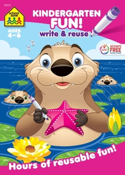 Paperback School Zone Kindergarten Fun! Write & Reuse Workbook Book