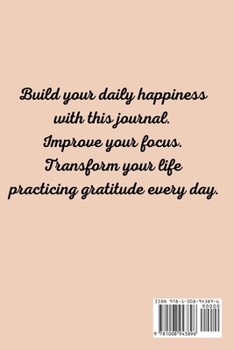 Paperback Gratitude Journal: Daily Happiness Diary [Large Print] Book