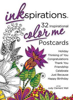 Card Book Inkspirations Color Me Postcards Book