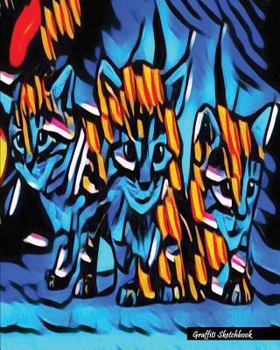 Graffiti Sketchbook: Street Art Graffiti Cat (2), 8" x 10" - Drawing Sketchbook, Unlruled Notebook, Drawing Paper -[Sketch book]