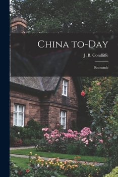 Paperback China To-day: Economic Book