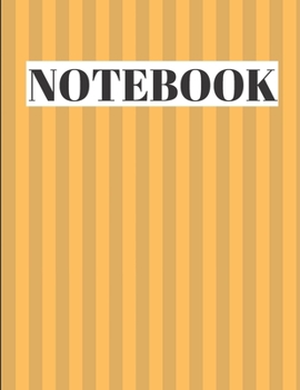 Paperback Notebook: Unlined Journal, Unlined diary or unlined Notebook, perfectly sized to 8,5X11 INCHES, 120 numbered pages/orange stripe Book