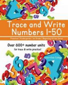 Paperback Trace and Write Numbers 1-50 Book