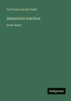Paperback Sämmtliche Schriften: Erster Band [German] Book