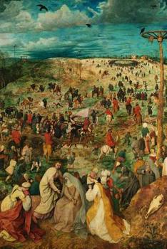 Paperback Art Journal: Pieter Bruegel the Elder - The Procession to Calvary - Art Cover College Ruled Notebook 110 Pages Book