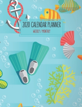2020 Calendar Planner - Weekly / Monthly: Fresh Tropical Beaches ?Blue Cover (1 Year) Personal & Business Organizer , Schedule , Agenda , Academic , ... Men Teens Kids (Tropical Beaches Calendar)